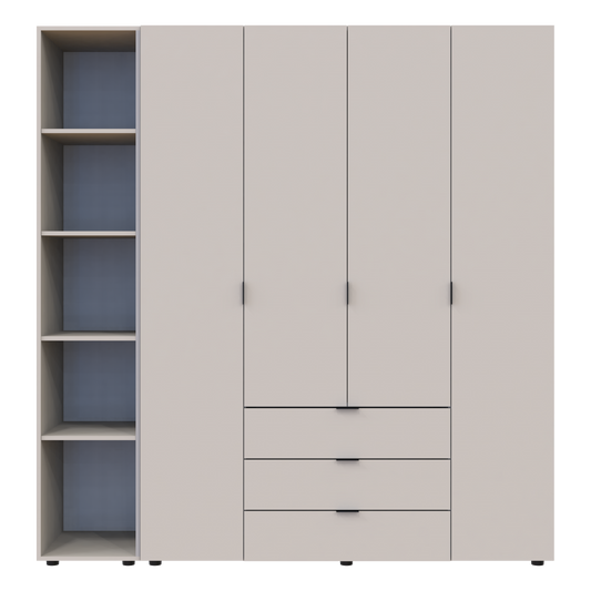 Комплект шкафов для одежды Doros Гелар (2 шт.) 193,2х49,5х203,4 см Кашемир (DRS-011254)