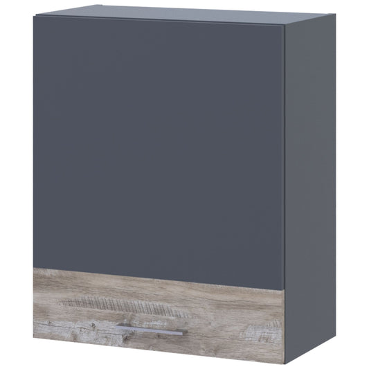 Кухонный модуль верхний Doros Лея В72_Ш60 правая 60х31,6х72 см Графит/Дуб клондайк (DRS-011369)