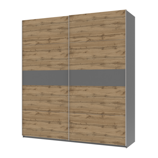 Шкаф-купе двухдверный Doros G-Caiser 220х60х240 см Графит/Тахо (DRS-011003)