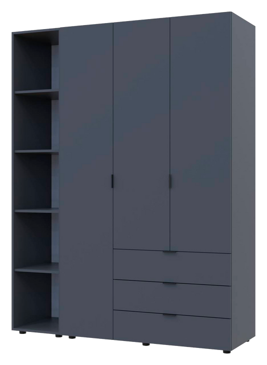 Комплект шкафов для одежды Doros Гелар (2 шт.) 154,4х49,5х203,4 см Графит (DRS-011147)