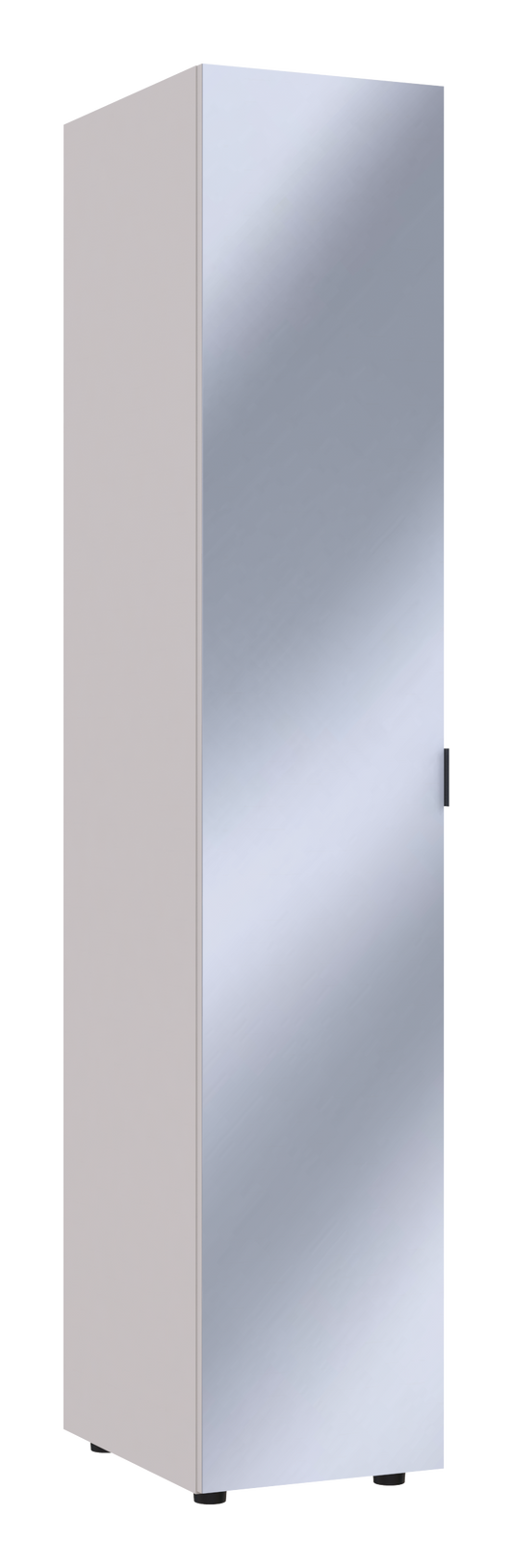 Шкаф-пенал с зеркалом Doros Гелар 39х49,5х203,4 см Кашемир (DRS-011257)