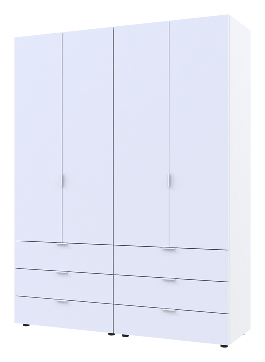 Комплект шкафов для одежды Doros Гелар (2 шт.) 155х49,5х203,4 см Белый (DRS-011104)