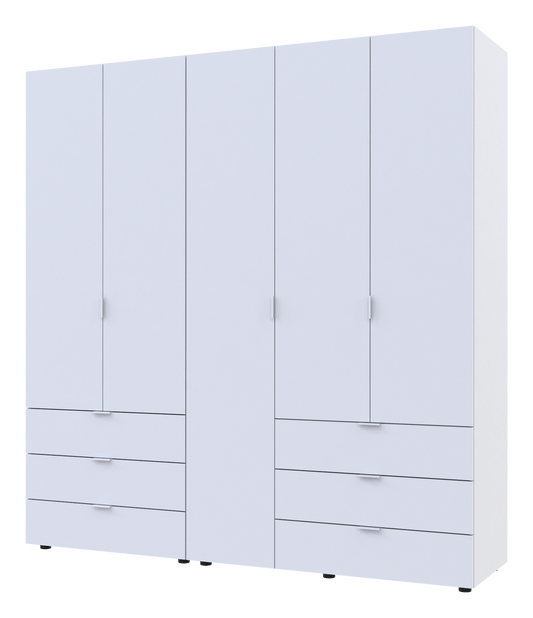 Комплект шкафов для одежды Doros Гелар (2 шт.) 193,7х49,5х203,4 см Белый (DRS-011170)