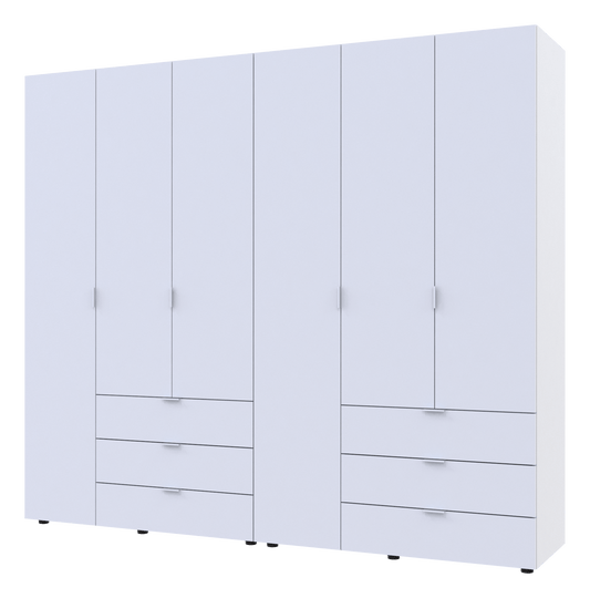 Комплект шкафов для одежды Doros Гелар (2 шт.) 232,4х49,5х203,4 см Белый (DRS-011171)