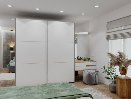 Шкаф-купе двухдверный Doros G-Caiser 220х60х240 см Белый (DRS-011004)