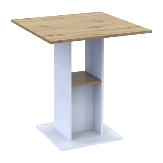Стол в кухню Doros Коуд 70х70х74 см Белый/Дуб артизан (DRS-011439)