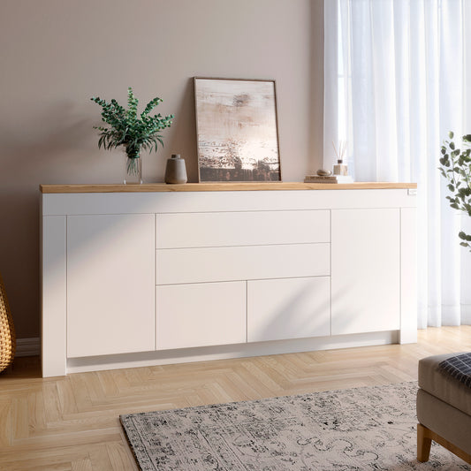 Большой комод LION Ларри-2 Нимфея альба/Дуб Аппалачи (LION-041006)