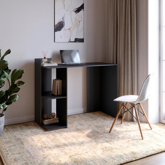 Cтол компьютерный с 2 полками М-ЗОН Джеко 1200/12 Антрацит (MZN-031021)