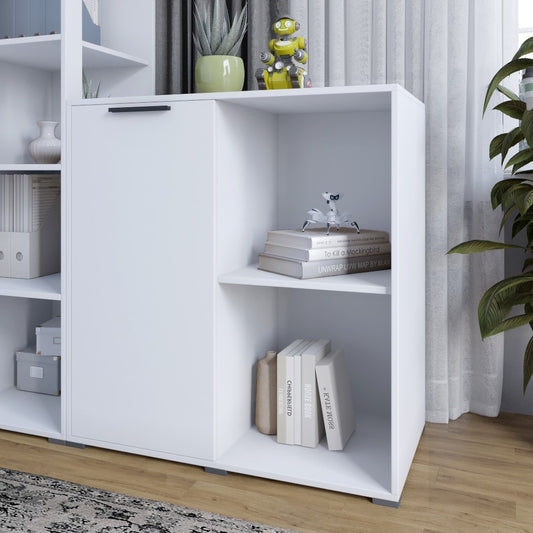 Тумба однодверная LION Краш 82x43x86 см Нимфея Альба (LION-044112)