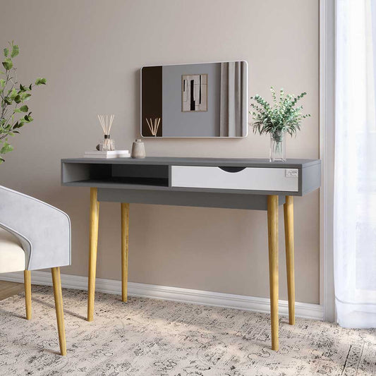 Письменный стол LION Сканди-1 Нимфея Альба (белый)/Антрацит (LION-041189)