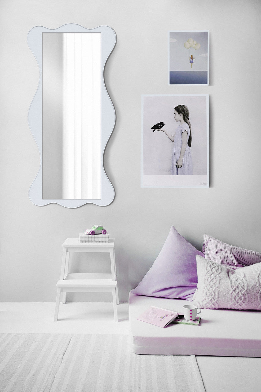 Велике дзеркало дуб сонома 1300х600 мм Білий