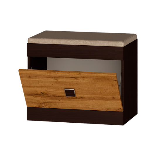 Тумба для обуви Эверест Соната ТО-600 60х38х45 венге темный + дуб крафт золотой (DTM-2211)