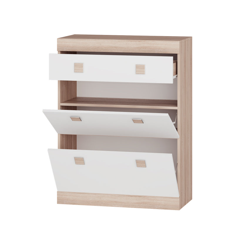 Тумба для обуви Эверест Соната ТО-800 80х38х105.5 дуб сонома + белый (DTM-2213)