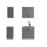 Кухня модульна Эверест Оптима набор №1 Графит 1,8 м (без столешницы) (DTM-5693)