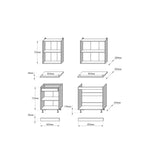 Кухня модульна Эверест Оптима набор №2 Дуб крафт золотой+Антрацит 2 м (без столешницы) (DTM-5695)
