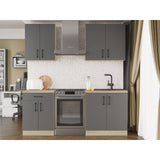 Кухня модульна Эверест Оптима набор №2 Графит 2 м (без столешницы) (DTM-5698)