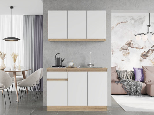 Кухня модульна Эверест Оптима набор №5 Белый 1,2 м (без столешницы) (DTM-5709)