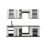 Кухня модульна Эверест Оптима набор №6 Белый 2,6 м (без столешницы) (DTM-5713)