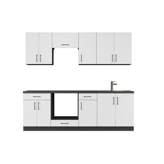 Кухня модульна Эверест Оптима набор №7 Белый 2,4 м (без столешницы) (DTM-5718)