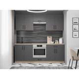 Кухня модульна Эверест Оптима набор №8 Графит 2,2 м (без столешницы) (DTM-5722)