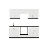 Кухня модульна Эверест Оптима набор №8 Белый 2,2 м (без столешницы) (DTM-5724)