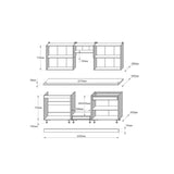 Кухня модульна Эверест Оптима набор №8 Белый 2,2 м (без столешницы) (DTM-5724)