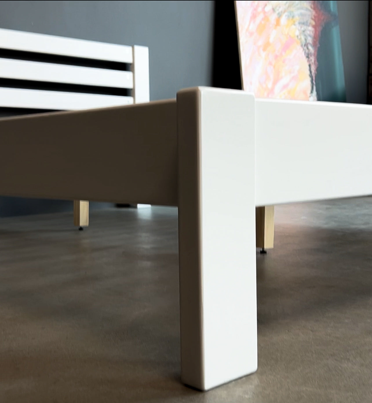 Двуспальная кровать Mebigrand Колумбия 160х200 см Белый (DMBG-2715)