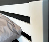 Двуспальная кровать Mebigrand Колумбия 160х200 см Белый (DMBG-2715)