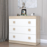 Комод Эверест на 3 ящика Соната-1 80х38х75 дуб сонома + белый (DTM-2044)