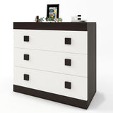 Комод Эверест на 3 ящика Соната-1 80х38х75 венге темный + белый (DTM-2046)