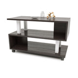 Стол журнальный Эверест СЖ-3 для гостиной на колесах венге темный (DTM-2132)