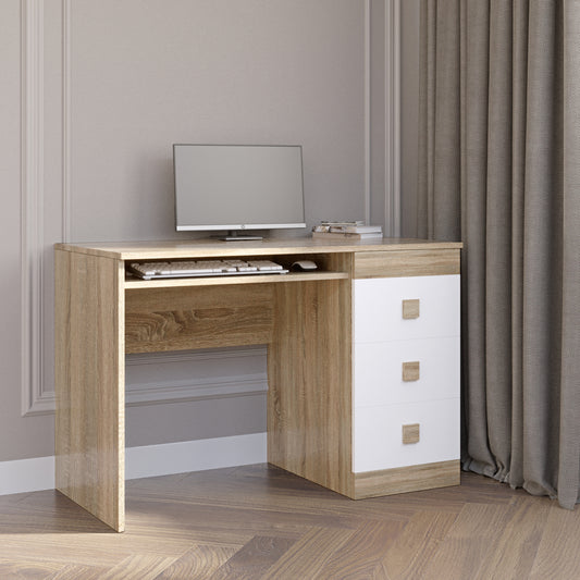 Стол письменный Эверест Соната дуб сонома + белый (DTM-2174)