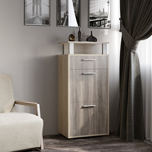 Тумба для обуви Эверест ТО-1 50х36х108 сонома + трюфель (DTM-2217)