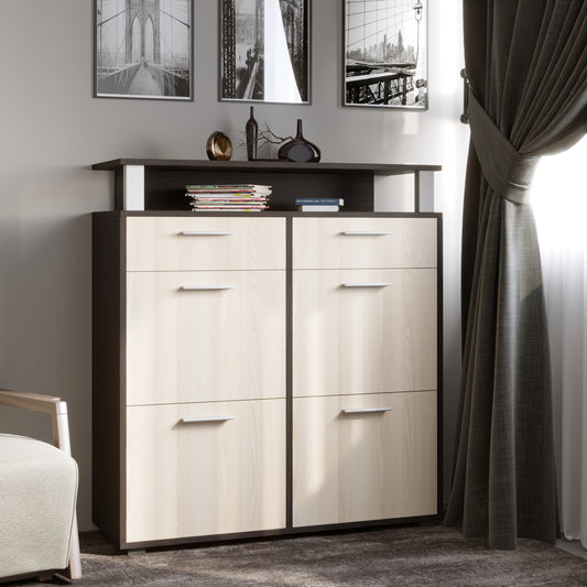 Тумба для обуви Эверест ТО-3 венге + дуб молочный (DTM-2220)