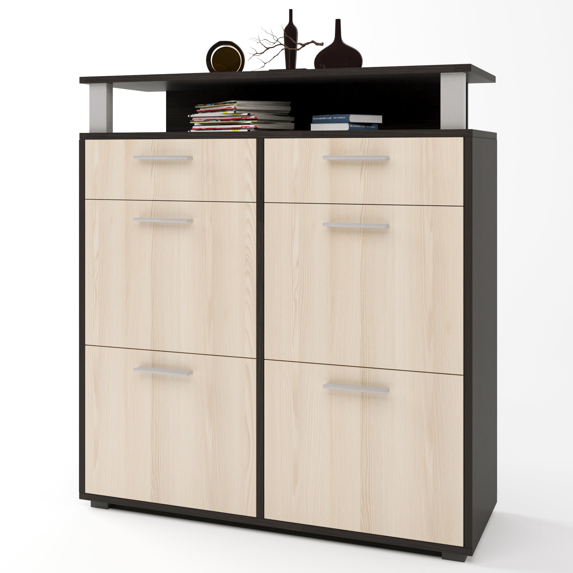 Тумба для обуви Эверест ТО-3 венге + дуб молочный (DTM-2220)