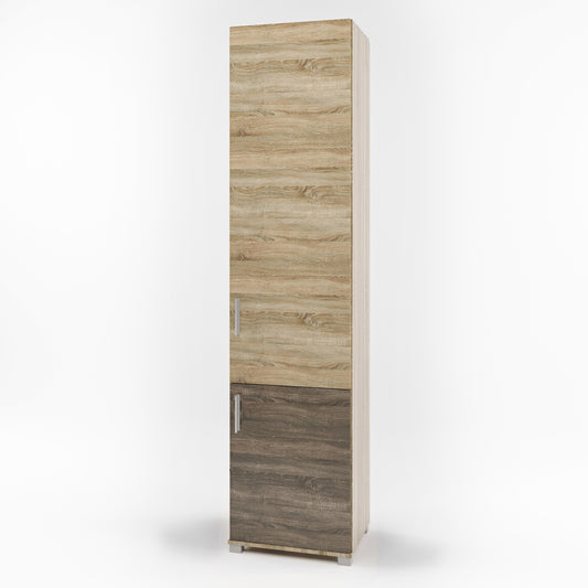 Шкаф-пенал закрытый Эверест Бриз-15 сонома + трюфель (DTM-2268)