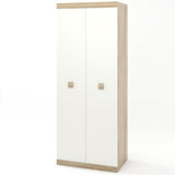 Шкаф распашной 2-х дверный Эверест Соната-800 дуб сонома + белый (DTM-2298)