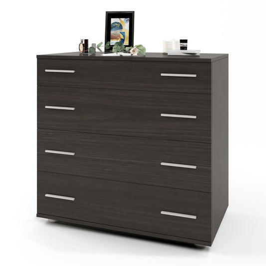 Маленький комод Эверест на 4 ящика К-1 80х45х73 венге темный (телескопы) (DTM-2444)