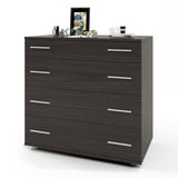 Маленький комод Эверест на 4 ящика К-1 80х45х73 венге темный (телескопы) (DTM-2444)