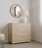 Маленький комод Эверест на 4 ящика К-1 80х45х73 дуб сонома (телескопы) (DTM-2445)