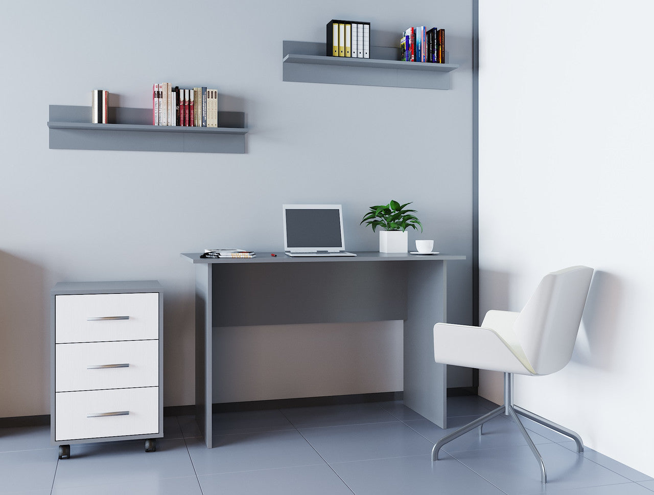 Офисный стол Doros Т3 120х60х78 см Графит/Белый (DRS-011315)