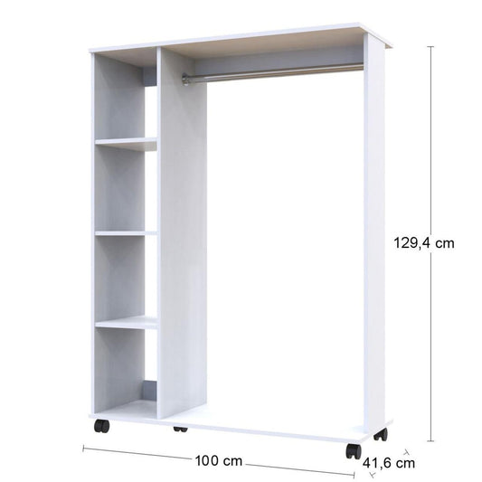 Гардеробная стойка Doros Д1 100х41,6х129,4 см Белый (DRS-011415)