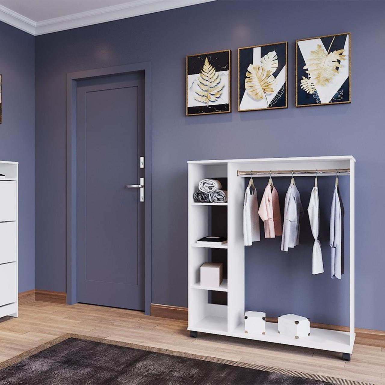 Гардеробная стойка Doros Д1 100х41,6х129,4 см Белый (DRS-011415)