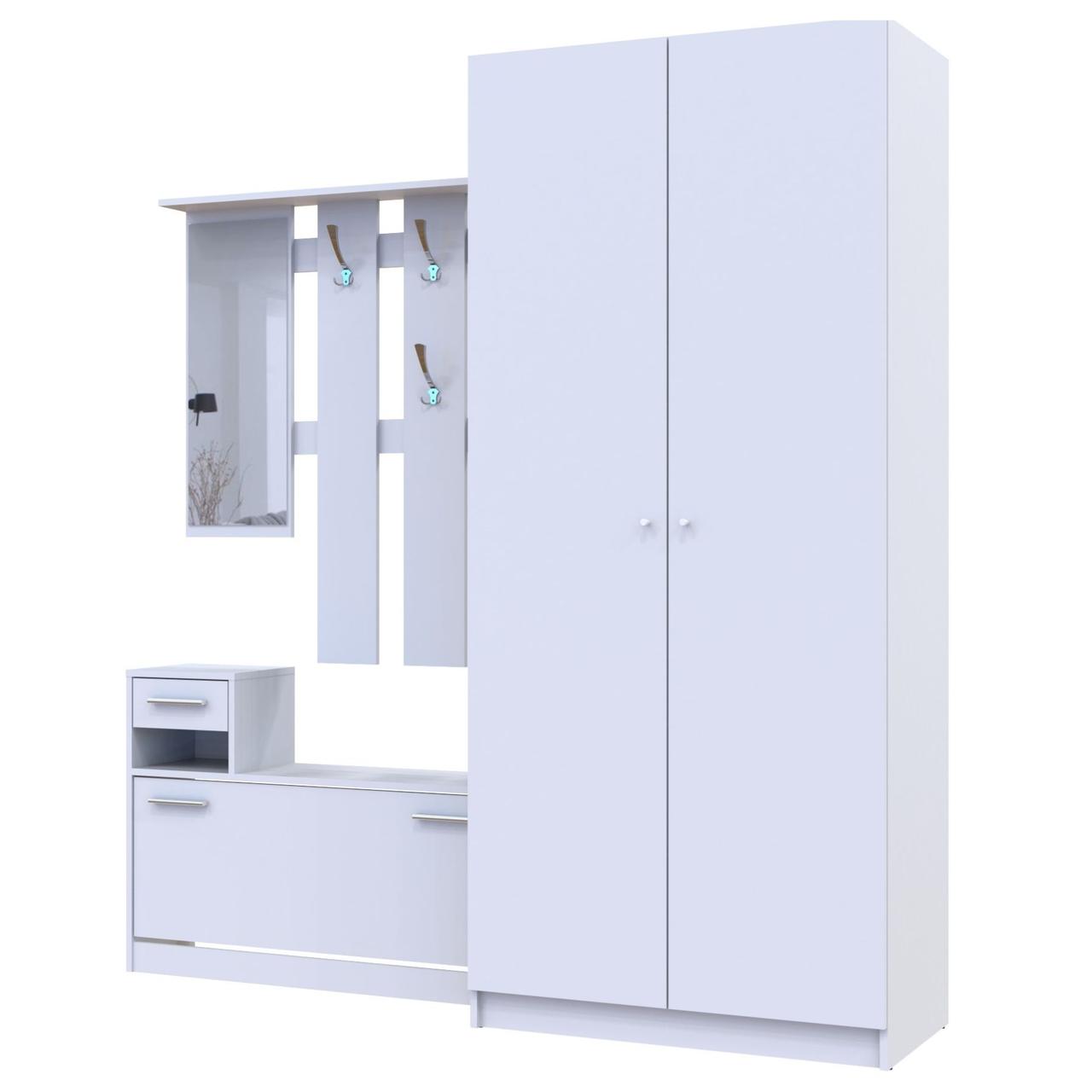 Прихожая Doros Alice и шкаф Promo Белый (DRS-011385)