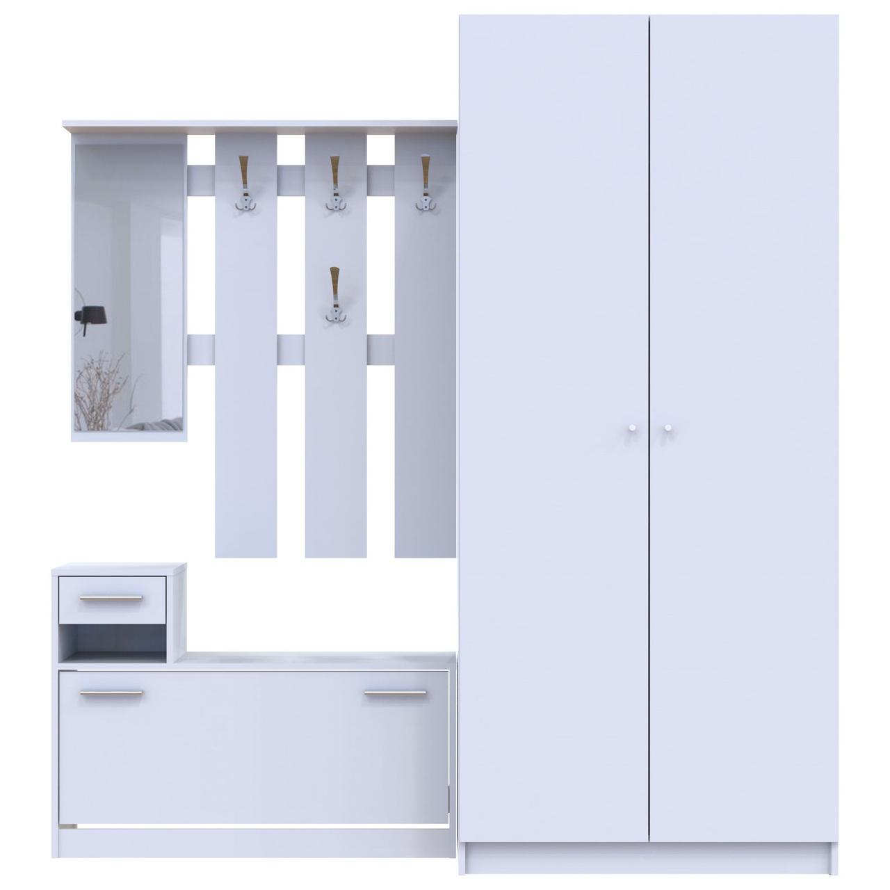 Прихожая Doros Alice и шкаф Promo Белый (DRS-011385)