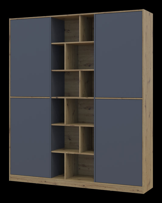 Шкаф для одежды Doros Морган Дуб Артизан/Графит ДСП 180х38.5х210 DRS-011611 (42001256)