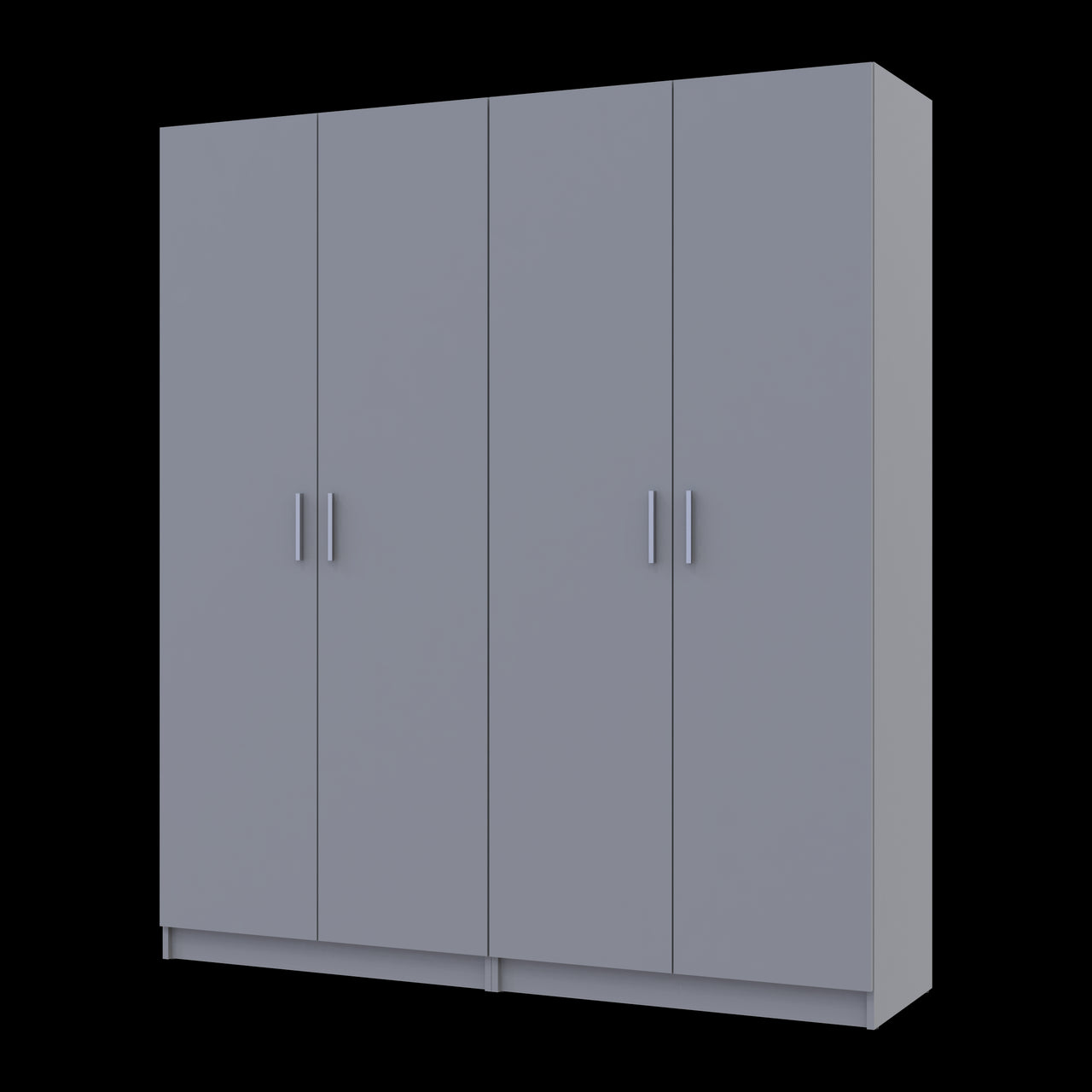 Комплект Doros Промо с полками Серый 2+2 ДСП 180х48х204 DRS-011627 (80737771)