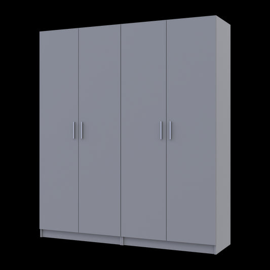 Комплект Doros Промо с полками Серый 2+2 ДСП 180х48х204 DRS-011627 (80737771)