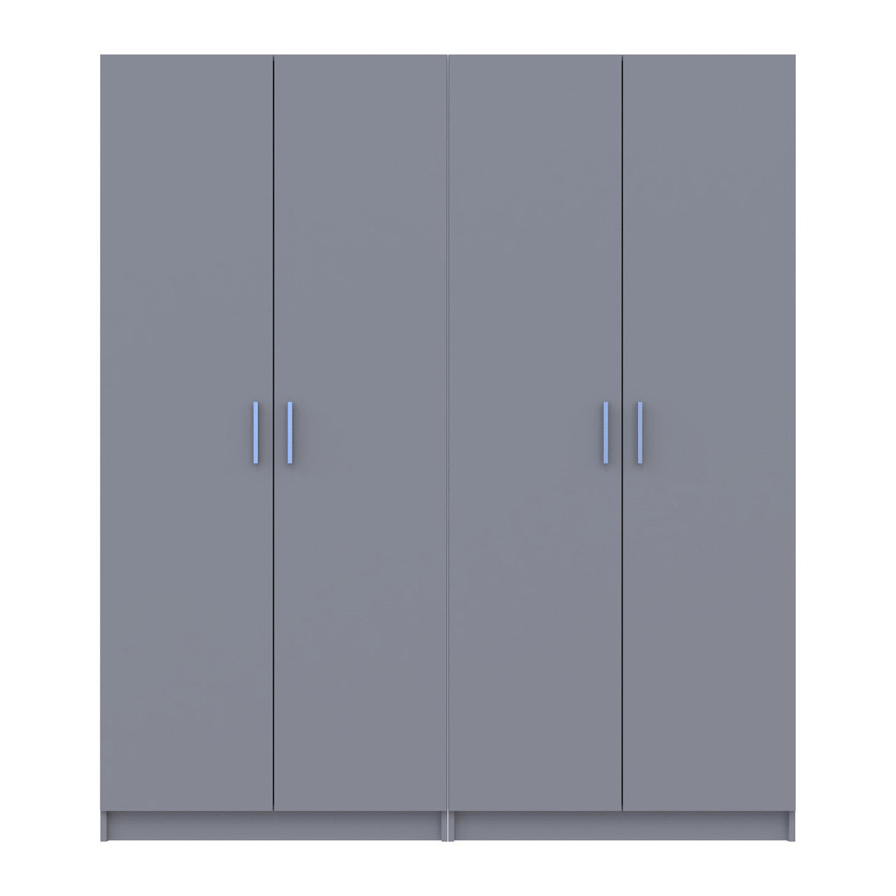 Комплект Doros Промо с полками Серый 2+2 ДСП 180х48х204 DRS-011627 (80737771)