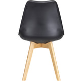 Комплект стульев в кухню Doros Бин (2 шт.) 49х43х84 см Черный (DRS-011396)